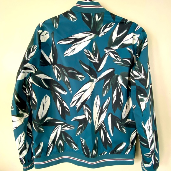 Ted Baker Leaf Print Bomber Jacket - Picture 2 of 6